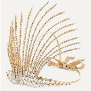 Rosantica crystal gold head piece